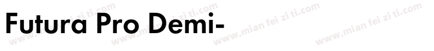 Futura Pro Demi字体转换